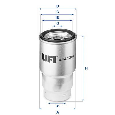 UFI 24.413.00 Топливный фильтр  для SUBARU  (Субару Трезиа)