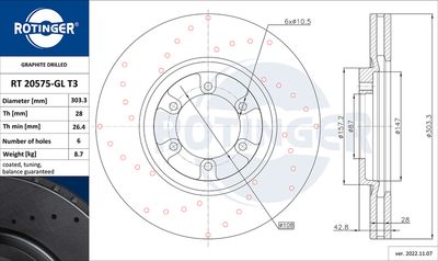 спирачен диск ROTINGER