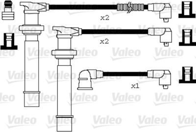 Комплект проводов зажигания VALEO 346077 для NISSAN PRIMERA