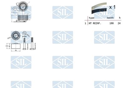 SET CUREA DE DISTRIBUTIE Saleri SIL TK1302 1