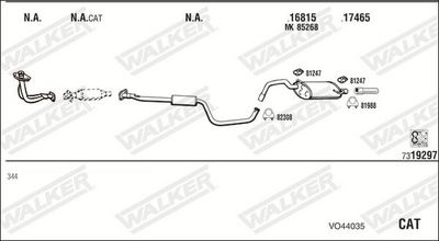 Изпускателна система WALKER VO44035