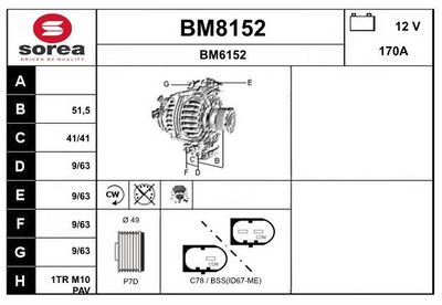 GENERATOR SNRA BM8152