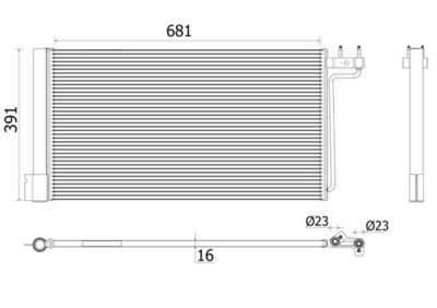 CONDENSATOR CLIMATIZARE MAHLE AC941000P