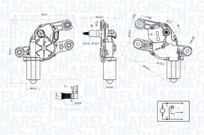 Motor stěračů MAGNETI MARELLI 064075200010