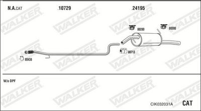 Изпускателна система WALKER CIK032031A