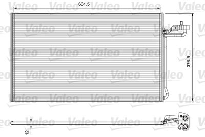 VALEO 814325 Радиатор кондиционера  для VOLVO V50 (Вольво В50)