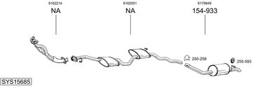 SISTEM DE ESAPAMENT BOSAL SYS15685