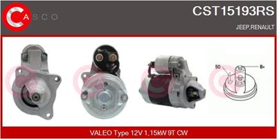 CASCO Startmotor / Starter Reman (CST15193RS)
