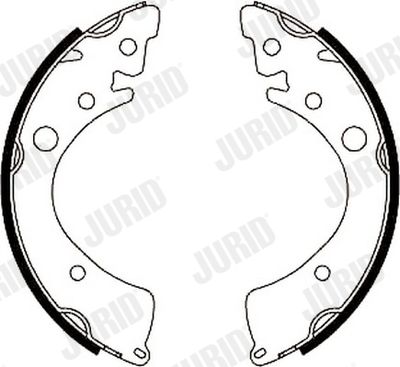 Комплект тормозных колодок JURID 361605J для ACURA INTEGRA