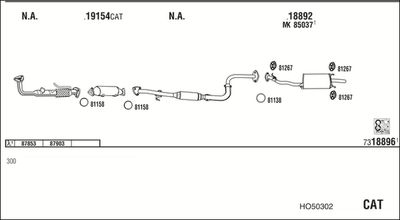 ABGASANLAGE WALKER HO50302