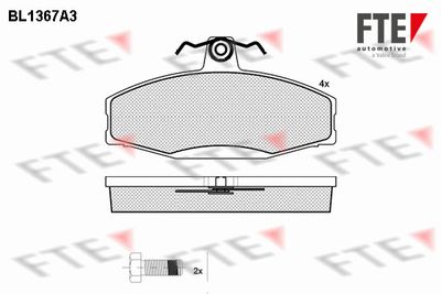 Комплект тормозных колодок, дисковый тормоз FTE 9010144 для SKODA FAVORIT