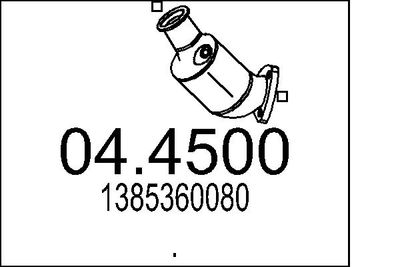 Катализатор MTS 04.4500 для FIAT DUCATO