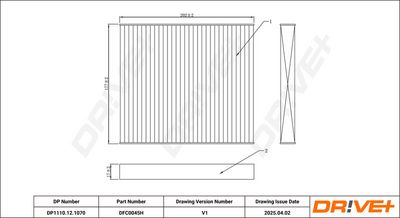 FILTRU AER HABITACLU DR!VE+ DP1110121070