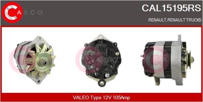 Генератор CASCO CAL15195RS для RENAULT TRUCKS B