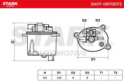 горивен филтър STARK SKFF-0870072