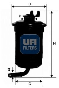 Топливный фильтр UFI 31.695.00 для DAIHATSU FEROZA