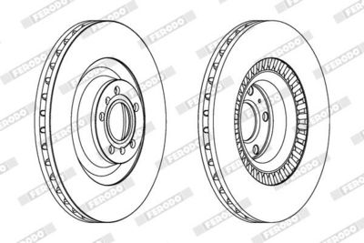 BREMSSCHEIBE FERODO DDF1572C1 1