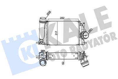 Интеркулер KALE OTO RADYATÖR 350975 для RENAULT KADJAR
