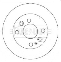спирачен диск BORG & BECK BBD4432
