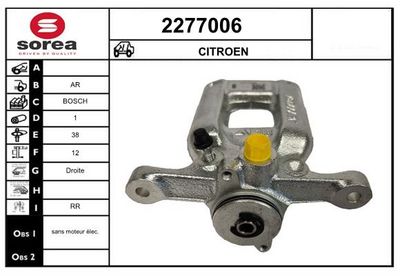 BREMSSATTEL EAI 2277005E