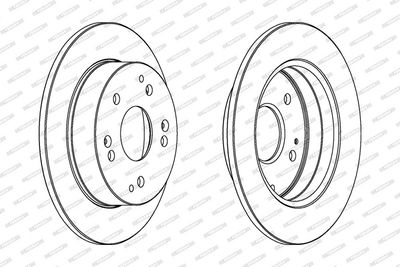 BREMSSCHEIBE FERODO DDF1861C 1