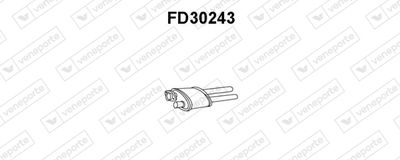 Предглушитель выхлопных газов VENEPORTE FD30243 для FORD SCORPIO
