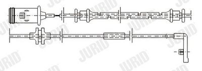 WARNKONTAKT BREMSBELAGVERSCHLEIß JURID 581375 1