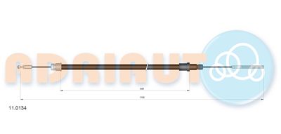 въжен механизъм, задействане на съединителя ADRIAUTO 11.0134