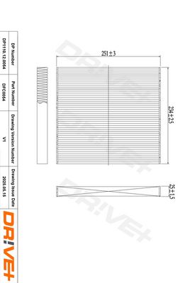 FILTRU AER HABITACLU DR!VE+ DP1110120054 0