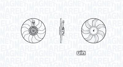 вентилатор, охлаждане на двигателя MAGNETI MARELLI 069422940010