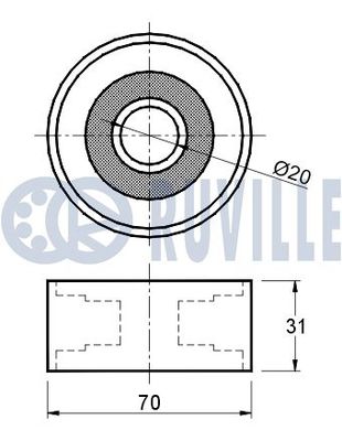 ROLA GHIDARE/CONDUCERE CUREA TRANSMISIE RUVILLE 541503 1