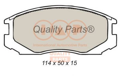 Комплект тормозных колодок, дисковый тормоз IAP QUALITY PARTS 704-03097 для DAIHATSU TERIOS