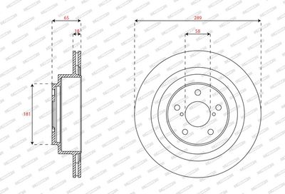DISC FRANA FERODO DDF2965C 1