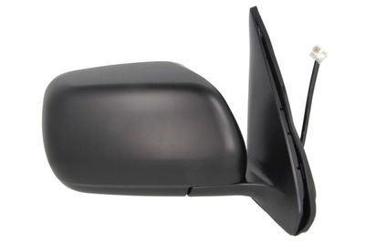 Zijspiegel Rechts (elektrisch, in reliëf, met verwarming, under-coated, elektrisch opklapbaar) past: SUZUKI GRAND VITARA II, XL7 04.05-12.09