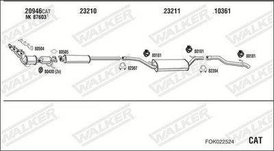 Изпускателна система WALKER FOK022524