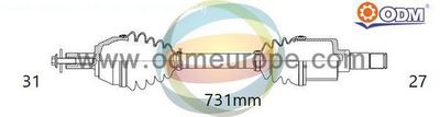 Приводной вал Multiparts 18-343130 для MINI MINI COOPER