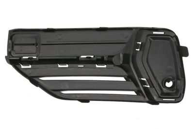 Voorbumper afdekking Voor Rechts (met latten gaten, met parkeersensor gaten, plastic, zwart, R-DESIGN) past: VOLVO XC90 II 09.14-01.20