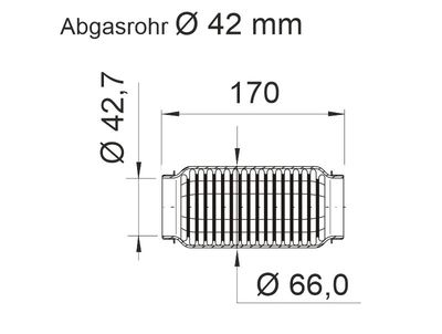 Fleksrør, udstødningssystem ERNST 464222