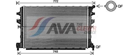 RADIATOR TEMPERATURA SCAZUTA INTERCOOLER AVA Clever Choice VNA2383 1