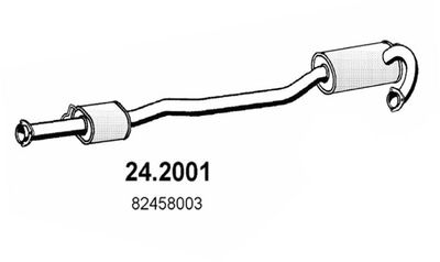 ASSO 24.2001 Глушитель выхлопных газов  для LANCIA DEDRA (835_) 2.0 Turbo (835AQ)