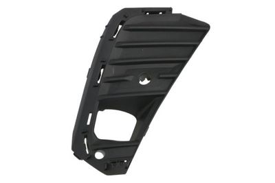 Voorbumper afdekking Voor Rechts ((EN) Radar holder, met mistlampgaten, met parkeersensor gaten, black-matt) past: OPEL CROSSLAND X 10.20-