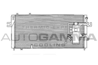 AUTOGAMMA 103803 Радиатор кондиционера для DAIHATSU APPLAUSE