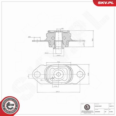 SUPORT MOTOR ESEN SKV 75SKV112 5