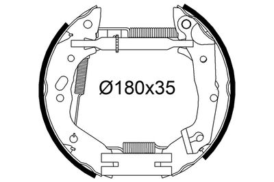 Комплект тормозных колодок VALEO 554942 для HYUNDAI ACCENT