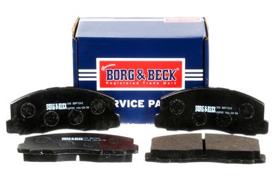 комплект спирачно феродо, дискови спирачки BORG & BECK BBP1262