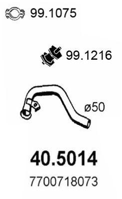 Rura wydechowa ASSO 40.5014