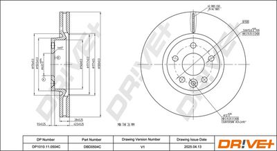 BREMSSCHEIBE DR!VE+ DBD0504C 2