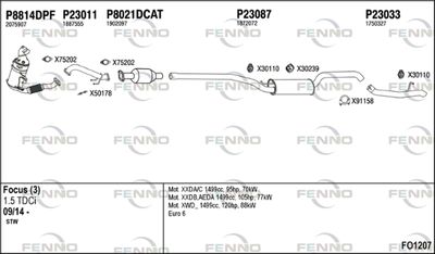Układ wydechowy FENNO FO1207