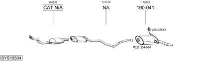 SISTEM DE ESAPAMENT BOSAL SYS15504