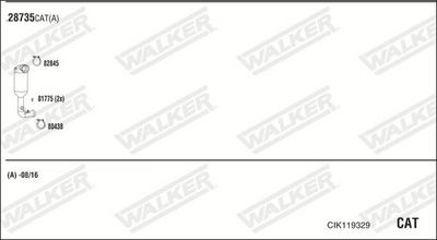 ABGASANLAGE WALKER CIK119329